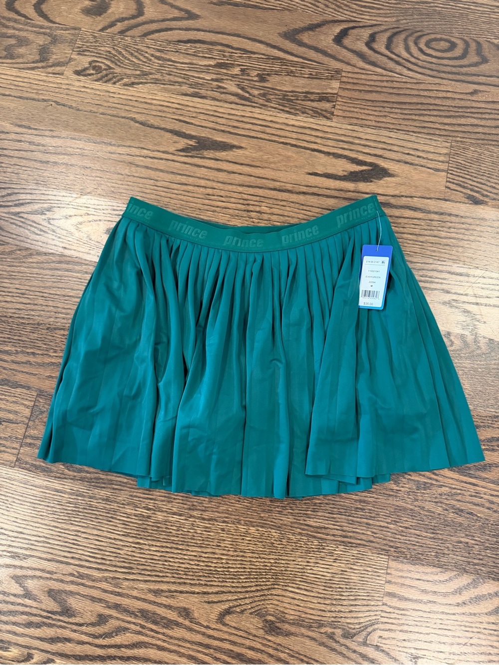 NWT Prince Pleated Green Women's Skirt
